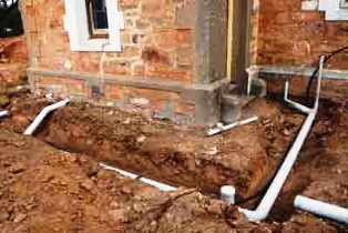 outside drainage Barnes